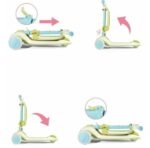 2-In-1 Foldable Scooter - Forest Green - Image 5